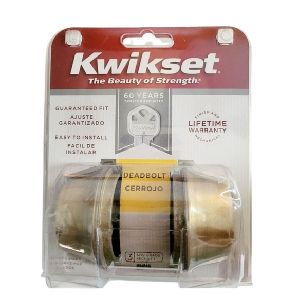 Kwikset Satin Gold Finish Deadbolt W/2 Keys 96650-389 - Picture 1 of 4
